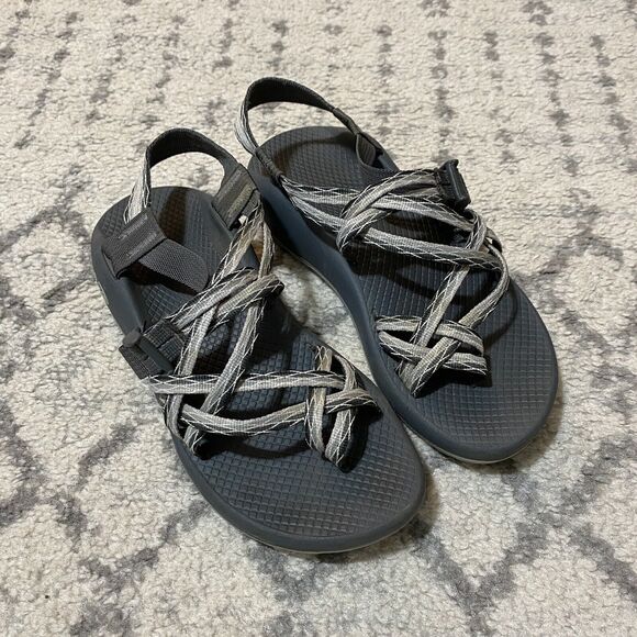 Chaco ZX/2 Classic Hiking Sport Sandals Women's Gray Nylon - US 8 Beach - Picture 2 of 8